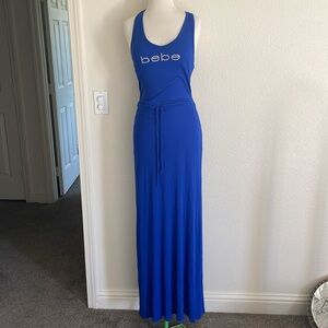 Bebe blue maxi dress